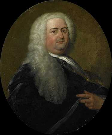 荷兰东印度公司鹿特丹商会会长阿德里安·佩茨于1734年当选`Portrait of Adriaen Paets, Director of the Rotterdam Chamber of the Dutch East India Company, elected 1734 (1734 ~ 1765) by Dionys van Nijmegen