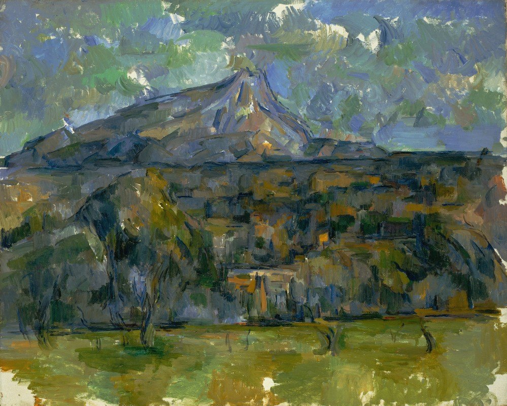 圣维克托尔山`Mont Sainte~Victoire by Paul Cézanne