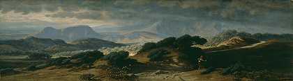翁布里亚风暴`Storm in Umbria (1875) by Elihu Vedder