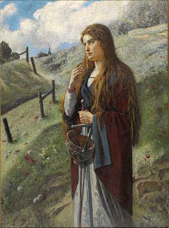 珍妮·d弧`Jeanne dArc (1900) by Ernest Stuckelberg