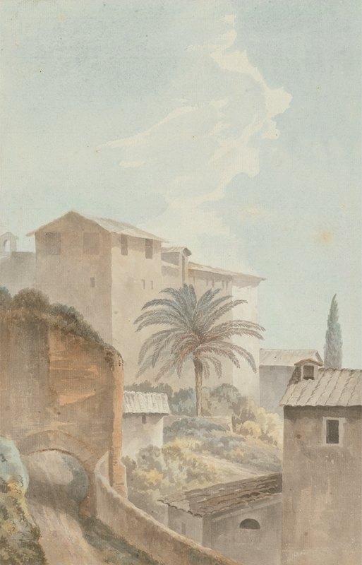 帕拉廷山上`On Mt. Palatine (1764 to 1831) by John Warwick Smith