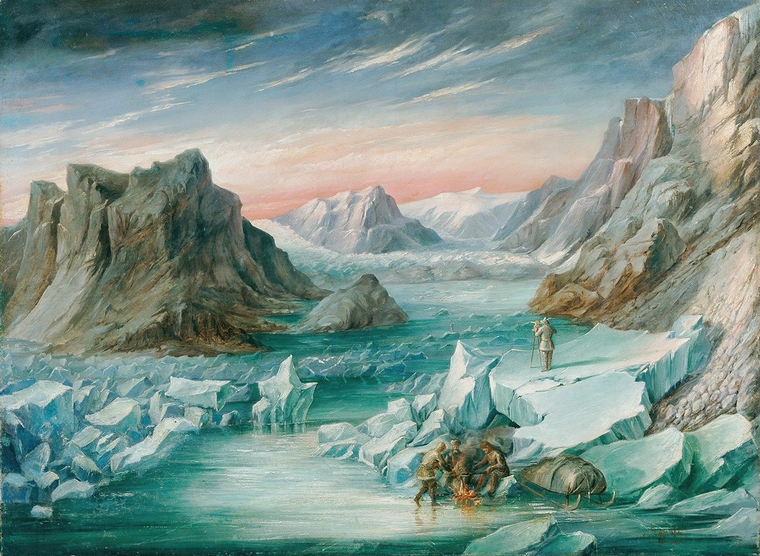1869年德国东格陵兰北极探险队`Deutsche Nordpolexpedition nach Ostgrönland 1869 (1870) by Josef Langl