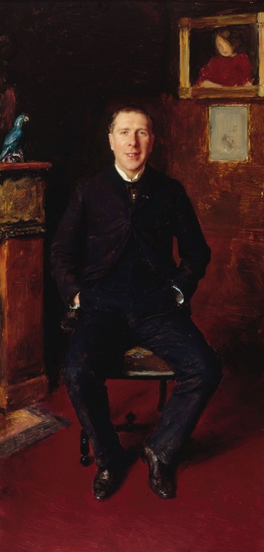 肖像欧内斯特·科奎林（Ernest Coquelin），法国喜剧协会会员，被称为科奎林学员（1848-1909）`Portrait dErnest Coquelin, dit Coquelin cadet (1848~1909), sociétaire de la Comédie~Française (1889) by Émile Friant