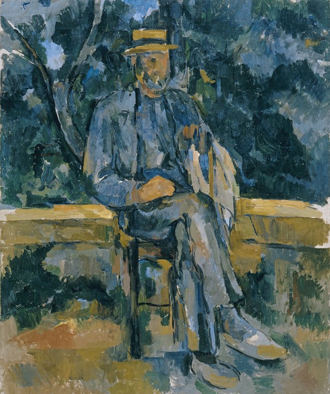 农民肖像`Portrait of Peasant (from 1905 until 1906) by Paul Cézanne