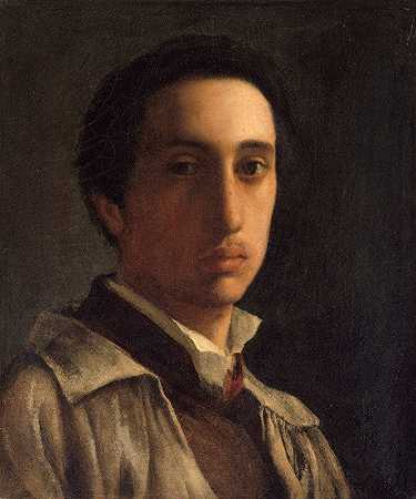 自画像`Self~Portrait (ca. 1855–56) by Edgar Degas