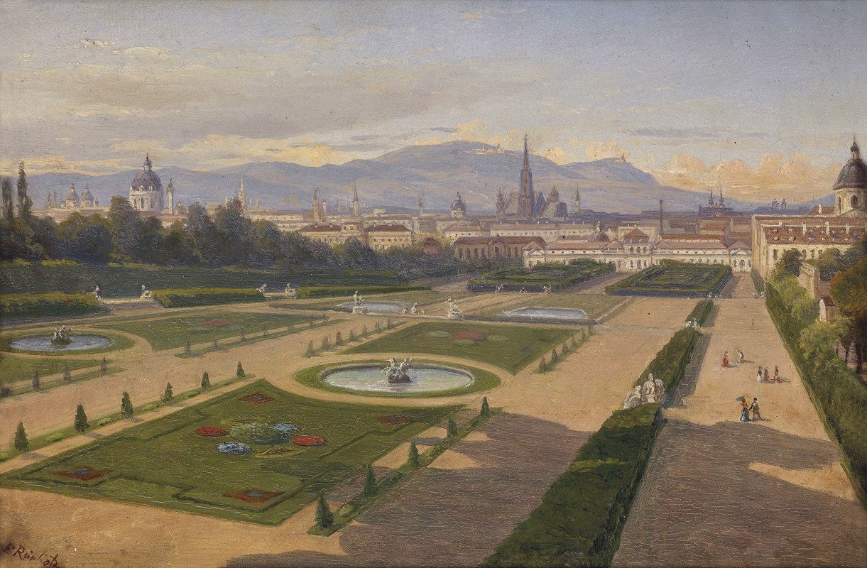丽城花园`Garten des Belvedere by Franz Xaver Reinhold