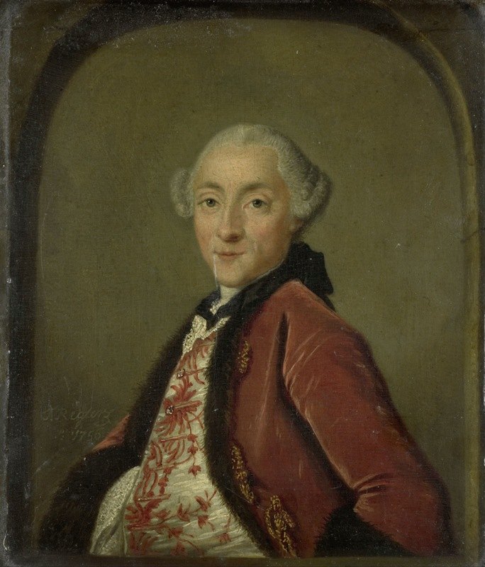 彼得·尼古拉斯·伦多普肖像，阿姆斯特丹啤酒厂`Portrait of Pieter Nicolaas Rendorp, Amsterdam Brewer (1756) by Tibout Regters