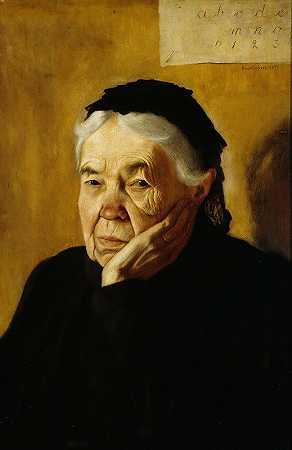 艺术家阿姨`The Artists Aunt (1898) by Hugo Simberg
