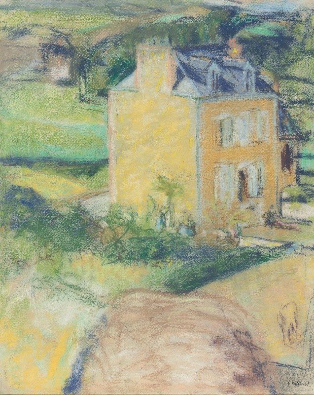 圣雅库特别墅`Villa At Saint~Jacut (1909) by Édouard Vuillard