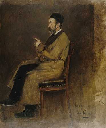 Jean-Jacques Weiss肖像（1827-1891），AU·辩论日志`Portrait de Jean~Jacques Weiss (1827~1891), rédacteur au Journal des débats (1889) by Jean Béraud