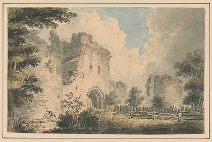 波切斯特城堡要塞`The Keep, Porchester Castle by Edward Dayes