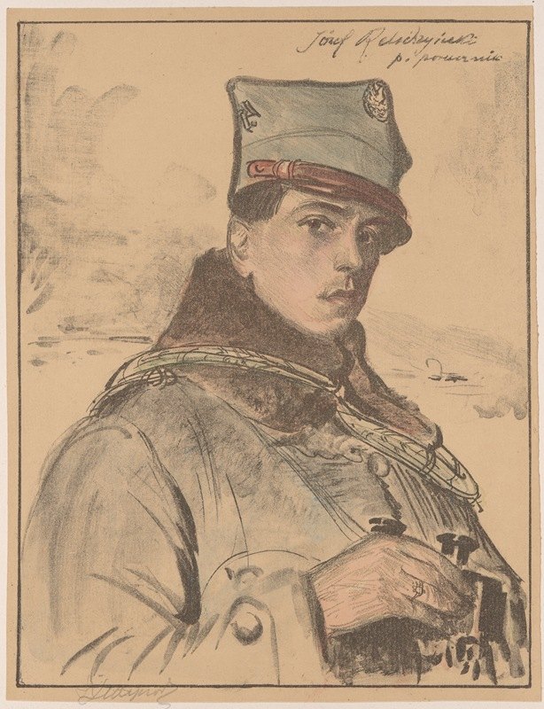 Józef Relidzyński，少尉`Józef Relidzyński, second lieutenant (1920) by Leon Wyczółkowski