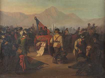 来自蒂罗尔解放战争`From the Tyrolean war of liberation (1876) by Josef Büche