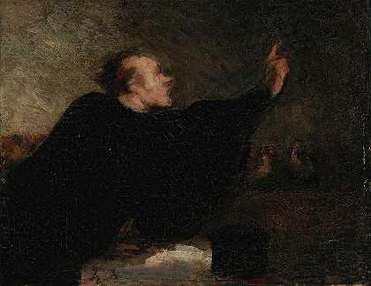 总检察长`Avocat Plaidant (1853~54) by Honoré Daumier