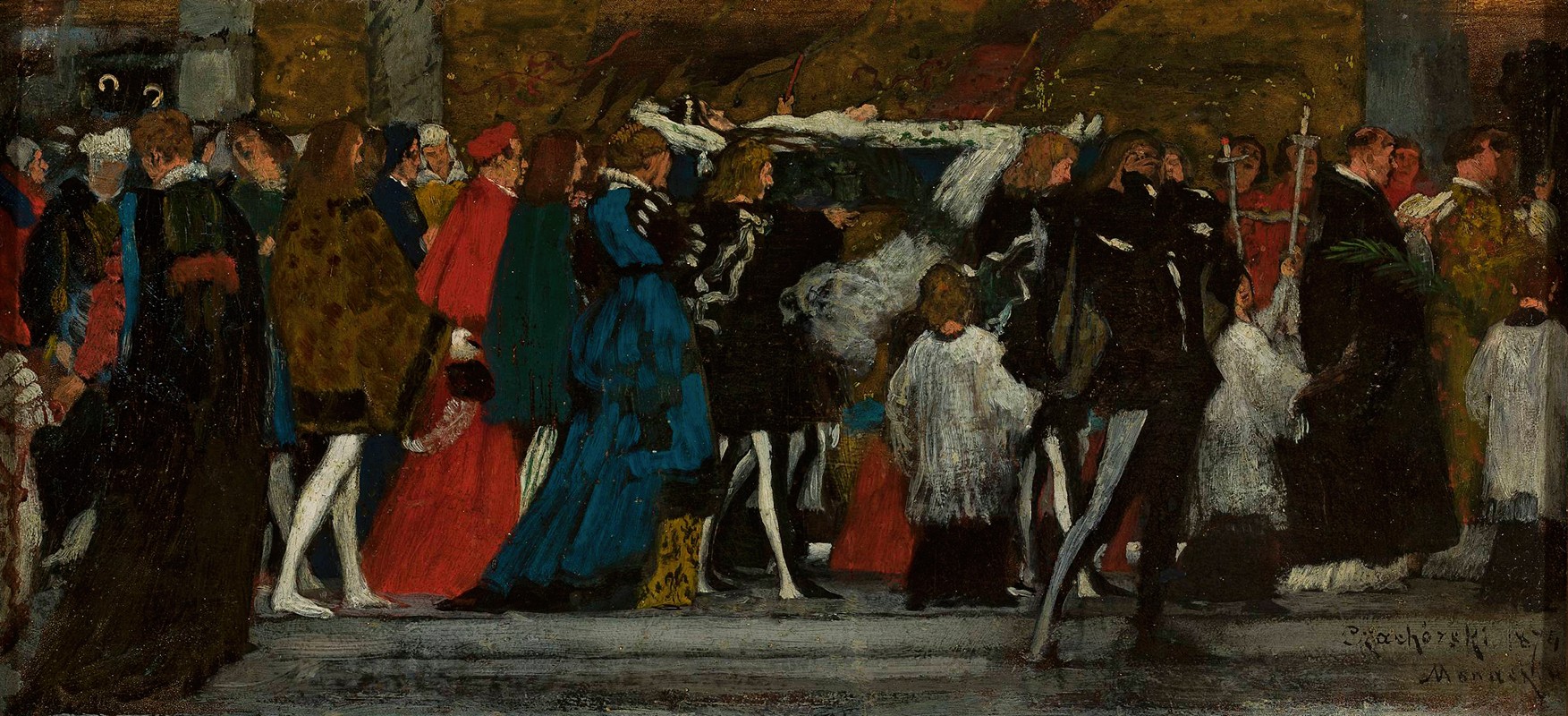 朱莉娅的葬礼`Julia’s Funeral (1874) by Władysław Czachórski