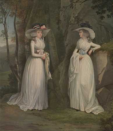 埃莉诺和玛格丽特·罗斯`Eleanor And Margaret Ross by Alexander Nasmyth