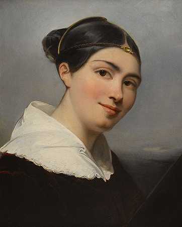 朱莉·杜维达尔·德蒙费里埃画像`Portrait de Julie Duvidal de Montferrier by François Gérard
