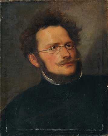 画家海因里希·施韦明格`Der Maler Heinrich Schwemminger by Joseph Hasslwander