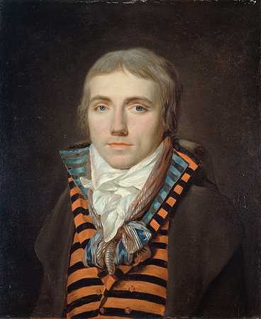 戏剧作家让-路易斯·莱亚肖像（1761-1833）`Portrait de Jean~Louis Laya (1761~1833), auteur dramatique (1795) by Louis Landry