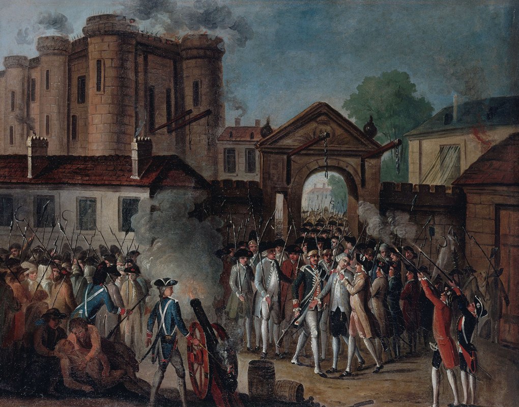 攻占巴士底狱。de Launay先生于1789年7月14日被捕`Prise de la Bastille. Arrestation de M. de Launay, le 14 juillet 1789 (1784 ~ 1794)