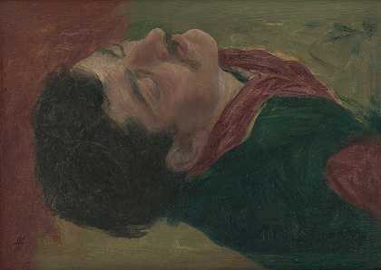 人类头部的研究`Study of the human head (1890) by Jozef Hanula
