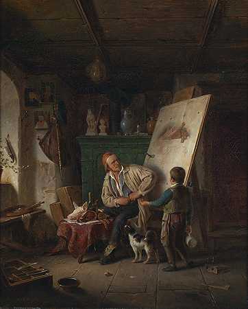 Im工作室`Im Atelier (1848) by Karl von Enhuber