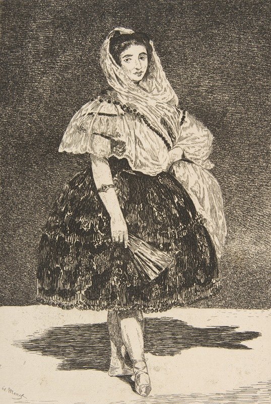 瓦伦西亚萝拉`Lola de Valence (1863) by Édouard Manet