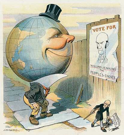 后天。被舔了，全世界都嘲笑你！`The day after. Licked, and the world laughs at you! (1913) by Louis Glackens