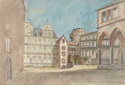 海德堡城堡遗址`Ruins du Chateau du Heidelberg (1793) by Charles Gore