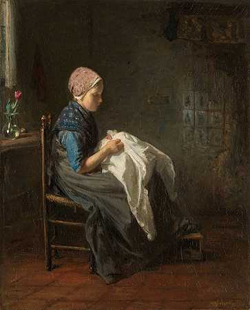 ;小裁缝`The Little Seamstress (1850 ~ 1888) by Jozef Israëls