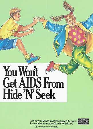 你赢了不要通过捉迷藏获得艾滋病`You wont get AIDS from hide and seek (1990s)
