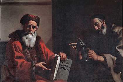 提奥奇尼斯与柏拉图`Diogenes and Plato (1649) by Mattia Preti