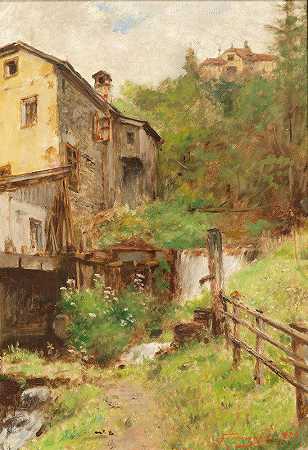 老磨坊`Old Mill by Arthur Von Ferraris