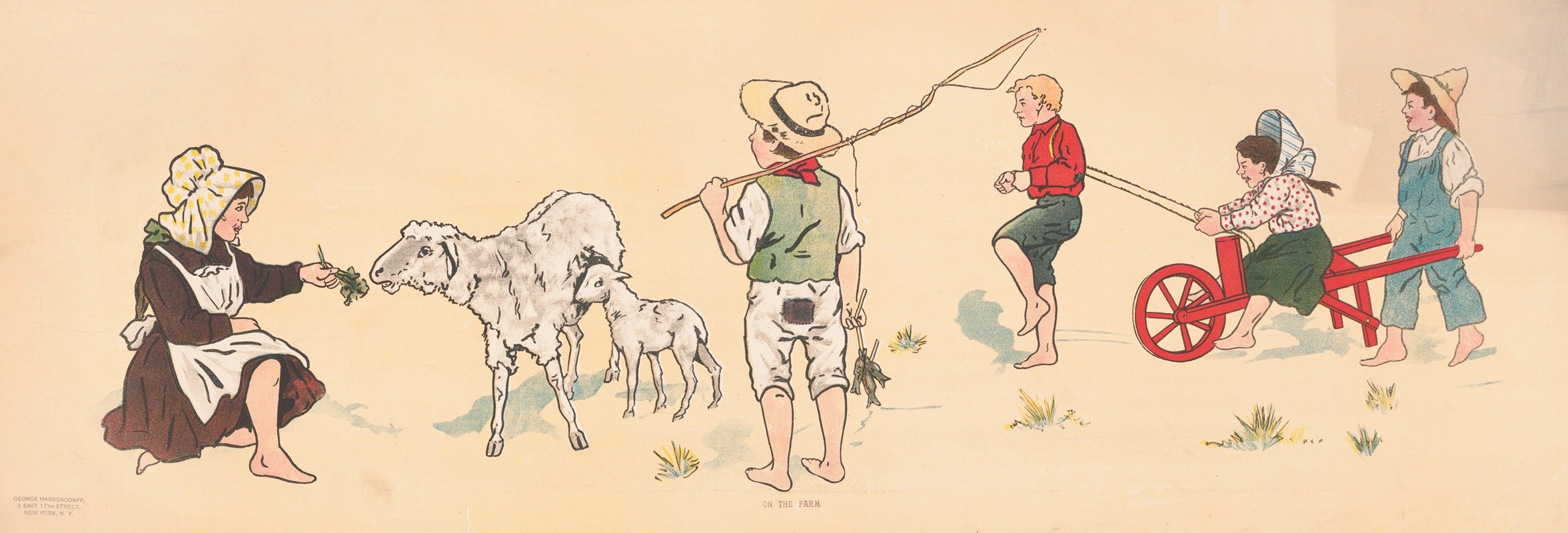 在农场`On the farm (1908) by George Markendorff