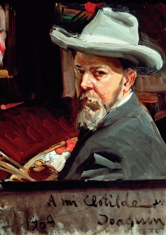 自画像`Self Portrait (1909) by Joaquín Sorolla