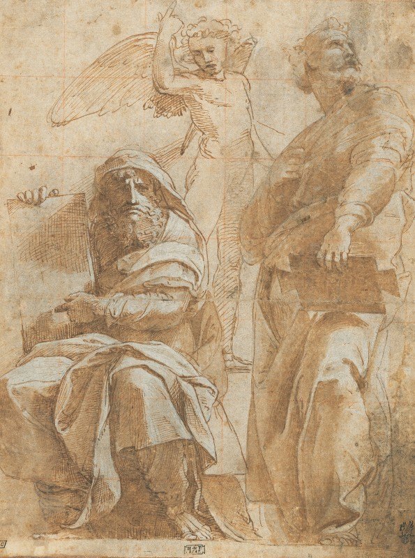 何西阿和约拿先知`The Prophets Hosea and Jonah (c. 1510) by Raphael