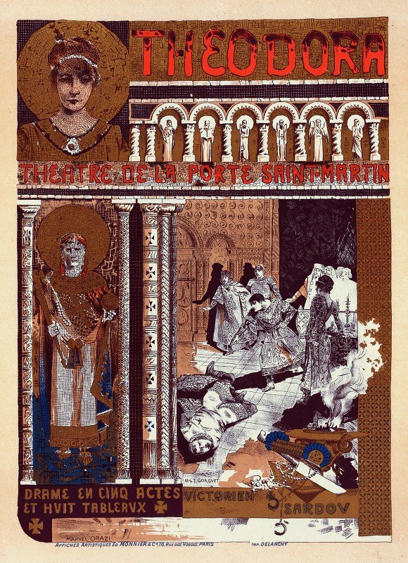 西奥多拉`Théodora (1900) by Manuel Orazi