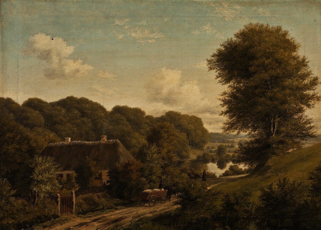 丹麦景观`Danish Landscape (1827~1844) by A.W. Boesen