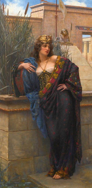 法老王她女儿`Pharaohs Daughter (1896) by Reginald Arthur