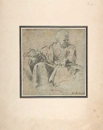 圣约瑟夫雕像研究`Study for a Figure of Saint Joseph (ca. 1595–1615) by Bartolomeo Schedoni
