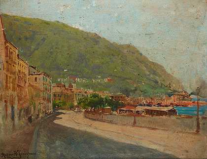 卡斯特尔马尔（卡斯特拉马尔）`Castelmare (Castellamare) (1898) by Holger Hvitfeldt Jerichau