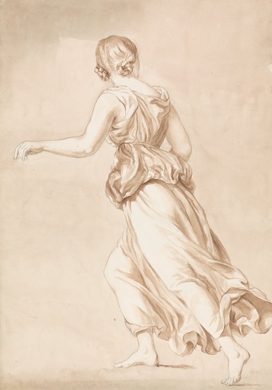 跑步的女人`Running Woman (ca. 1818) by Isaac Weld