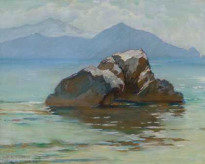 从卡普里到索伦蒂亚半岛`The Sorrentia Peninsula from Capri (1923) by George Randolph Barse