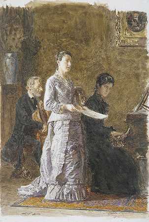 可怜的歌`The Pathetic Song (1881) by Thomas Eakins