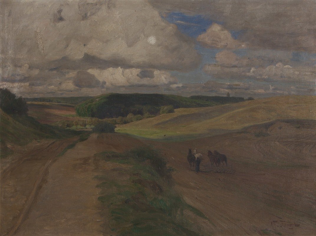 云影`Wolkenschatten (1908) by Oskar Frenzel