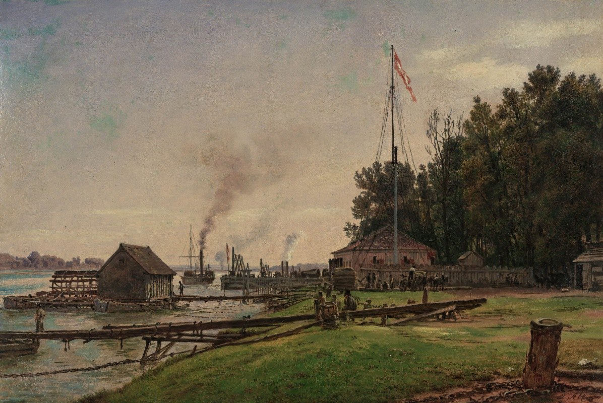 二,。多瑙根`II. Donaugegend (ca. 1850) by Jakob Alt