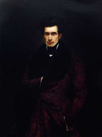 肖像阿尔芒·卡雷尔（1800-1836），记者`Portrait dArmand Carrel (1800~1836), journaliste (1833) by Hendrik Scheffer
