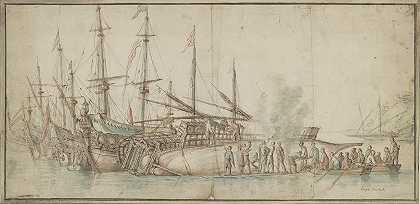 修船`Ship Repair by Gaspar van Eyck