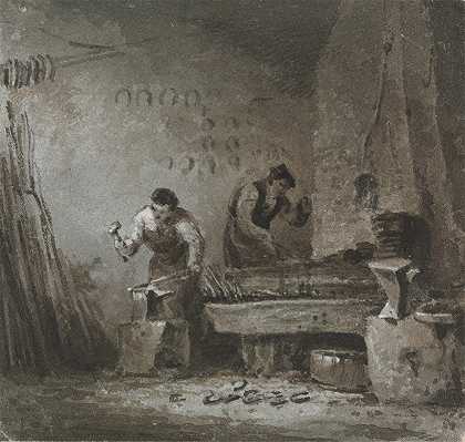 铁匠`The Blacksmith by George Jones