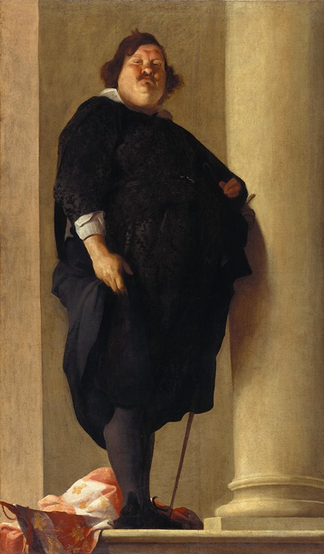 绅士的肖像`Portrait of a Gentleman (circa 1630) by Charles Mellin